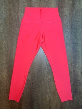 Alo High Waist Airlift leggings Limited edition color Fluorescent Pink Coral S